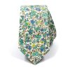 Floral Aqua Sea Blossoms Tie