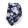 Floral Navy Buds Tie