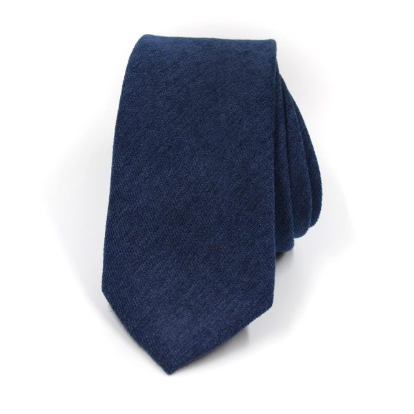 Microsuede Navy Tie