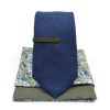 Microsuede Navy Tie Set