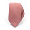 Microsuede Salmon Tie