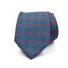 Polka Dot Jacquard Blue Tie