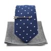 Polka Dot Ocean Blue Tie Set