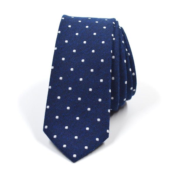 Polka Dot Ocean Blue Tie