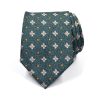 Polka Dot Jacquard Green Tie