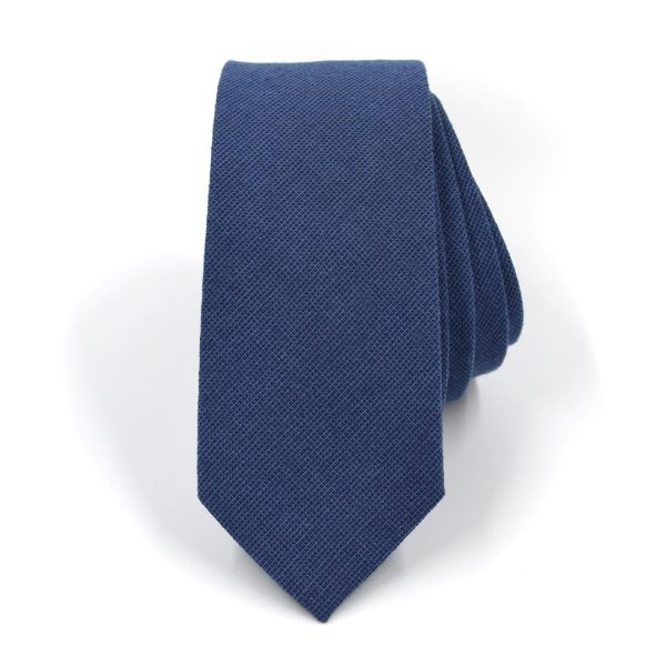 Solid Marine Navy Tie