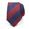 Striped Birdseye Navy Tie